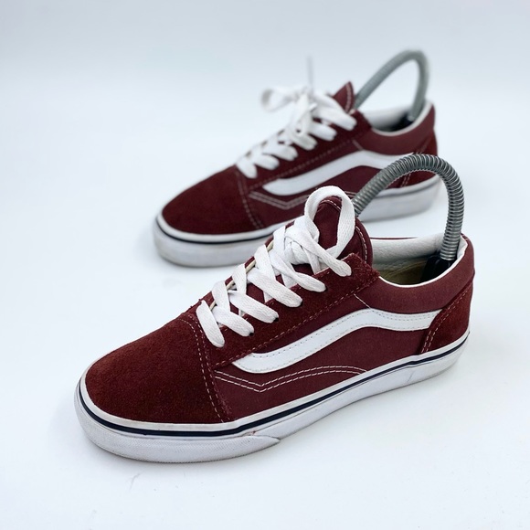 Vans burgundy old Skool size 3 youth - Picture 2 of 6